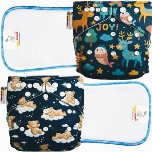 TOKOMAMY Cloth Diaper – Teddy & Reindeer (Pack of 2) – image 1