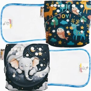 TOKOMAMY Cloth Diaper – Reindeer & Elephant (Pack of 2) – image 1