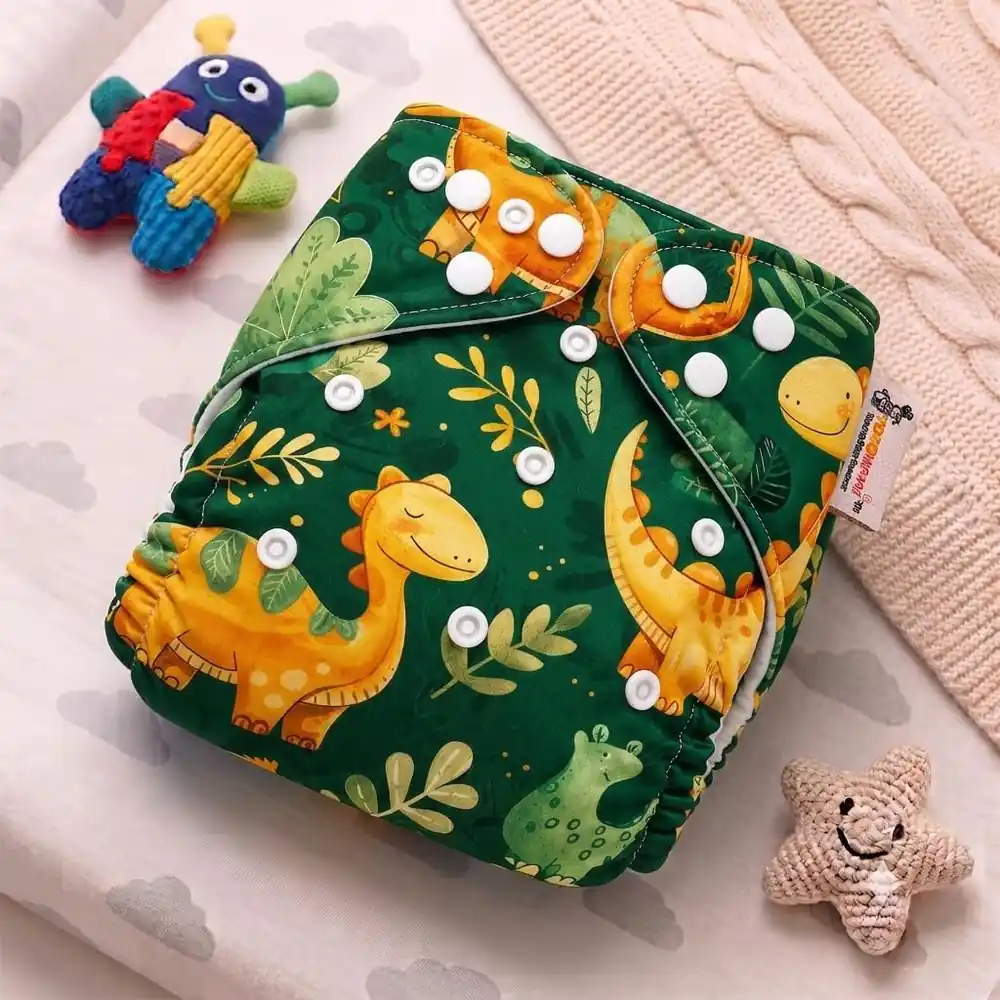 TOKOMAMY Reusable Cloth Diaper – Dinosaur (Pack of 1)