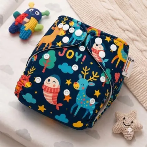 TOKOMAMY Cloth Diaper – Assorted Prints Set C (Pack of 4) - Image 2