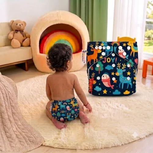 TOKOMAMY Cloth Diaper – Assorted Prints Set C (Pack of 4) - Image 6